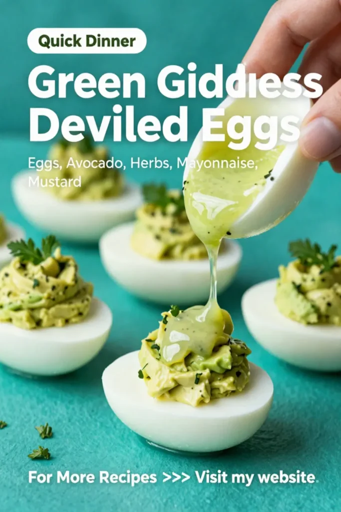 Deviled Eggs: Green Goddess Deviled Eggs With Avocado and Herbs in 20 Minutes