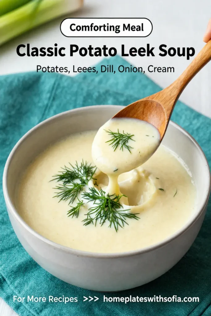 Classic Potato Leek Soup With Dill