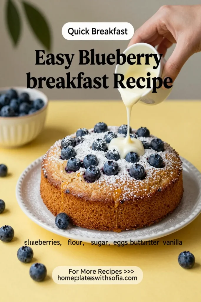 Easy Blueberry Breakfast Cake Recipe