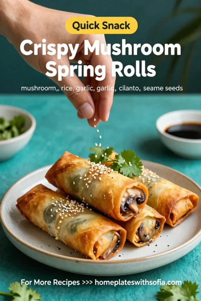Crispy Mushroom Spring Rolls: A Flavor Explosion in Every Bite