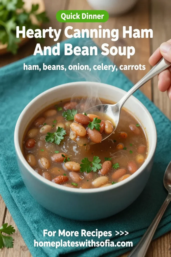 Hearty Canning Ham And Bean Soup
