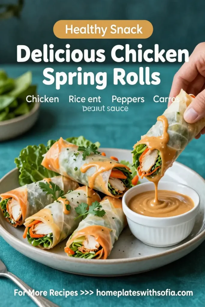 Delicious Chicken Spring Rolls with Peanut Sauce: 5 Secrets Revealed!