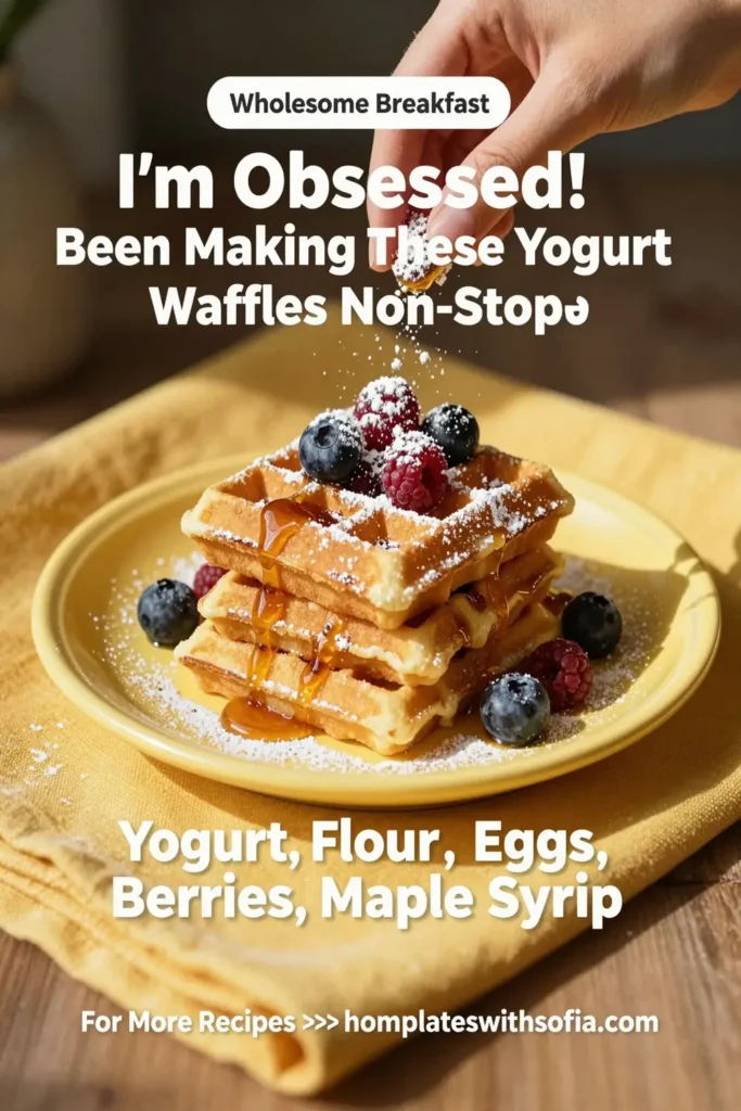 I'm Obsessed! Been Making These Yogurt Waffles Non-Stop!