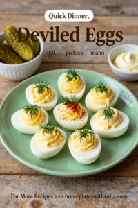 Deviled Eggs: Pickle Brined Deviled Eggs With Fresh Dill in 20 Minutes