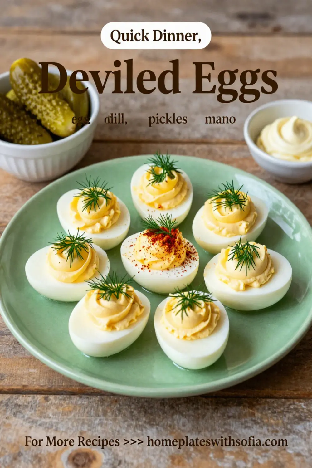 Deviled Eggs: Pickle Brined Deviled Eggs With Fresh Dill in 20 Minutes