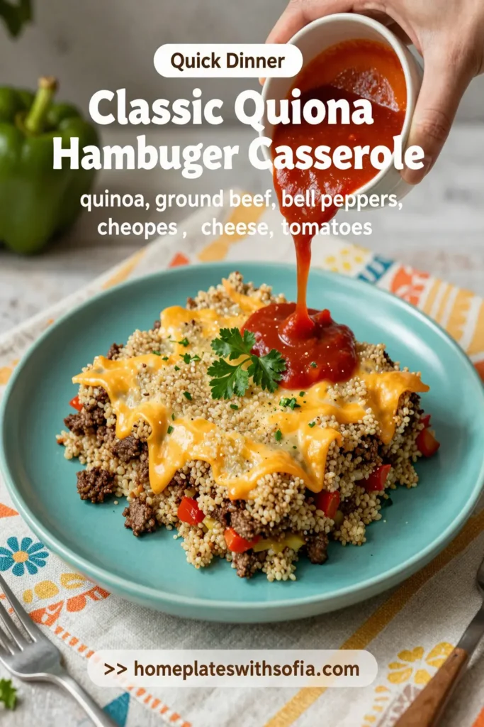 Classic Quinoa Hamburger Casserole