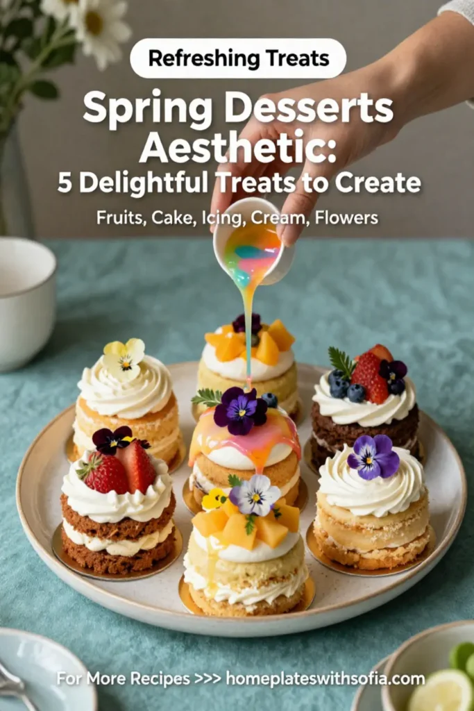 Spring Desserts Aesthetic: 5 Delightful Treats to Create