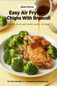 Easy Air Fryer Chicken Thighs With Broccoli