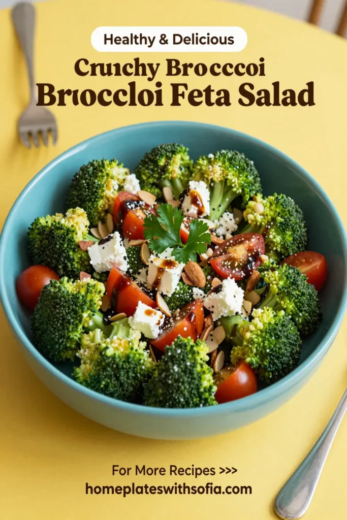 Crunchy Broccoli Feta Salad