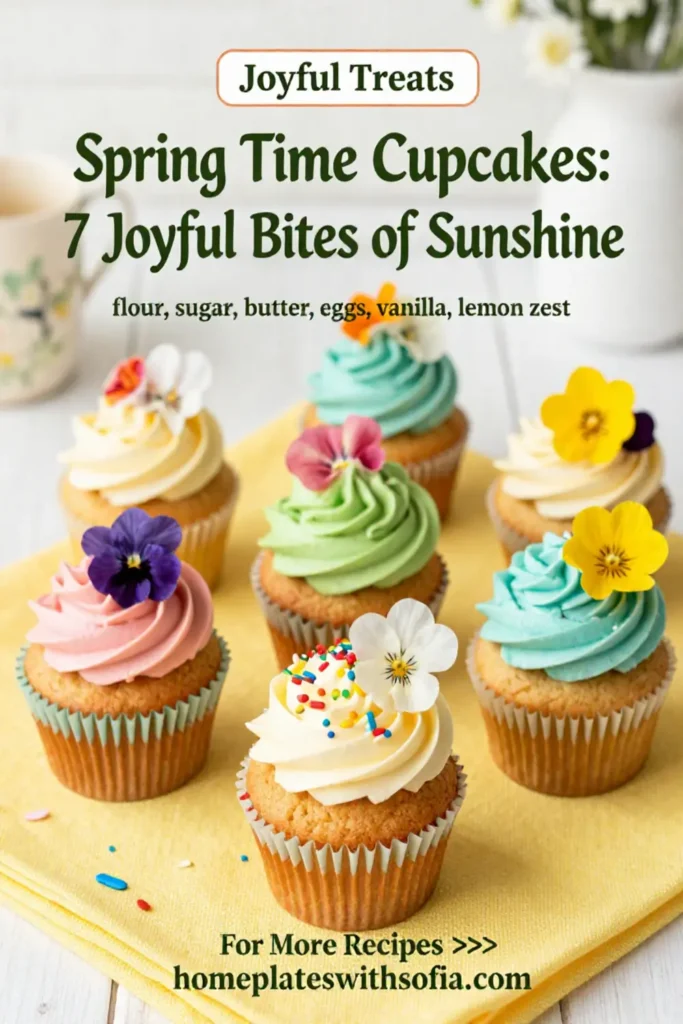 Spring Time Cupcakes: 7 Joyful Bites of Sunshine