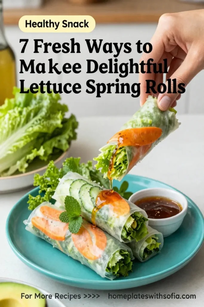 7 Fresh Ways to Make Delightful Lettuce Spring Rolls