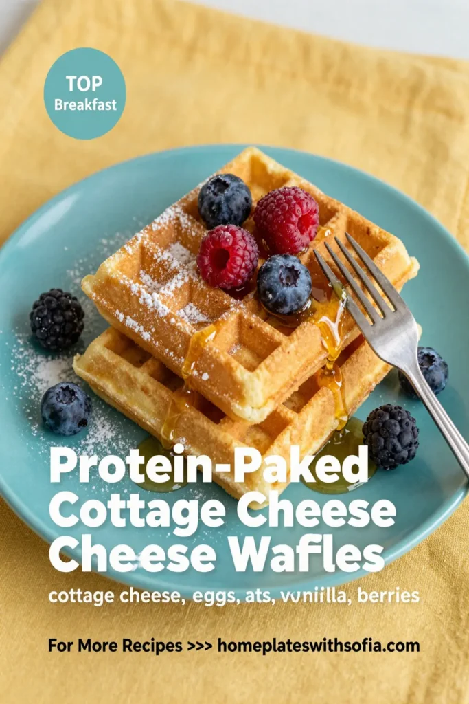 Protein-Packed Cottage Cheese Waffles