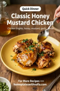 Classic Honey Mustard Chicken Thighs