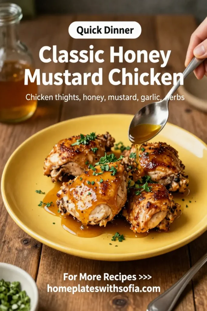 Classic Honey Mustard Chicken Thighs