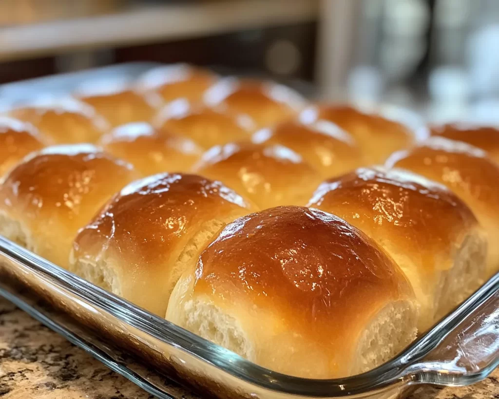 Easter Side Dishes: Glazed Honey Butter Dinner Rolls for Easter in 25 Minutes