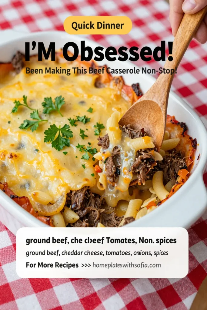 I'M Obsessed! Been Making This Beef Casserole Non-Stop!