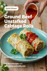 Ground Beef Unstuffed Cabbage Rolls