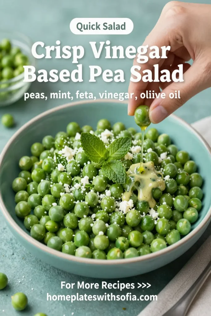 Crisp Vinegar Based Pea Salad