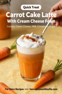 Carrot Cake: Carrot Cake Latte With Cream Cheese Foam in 10 Minutes
