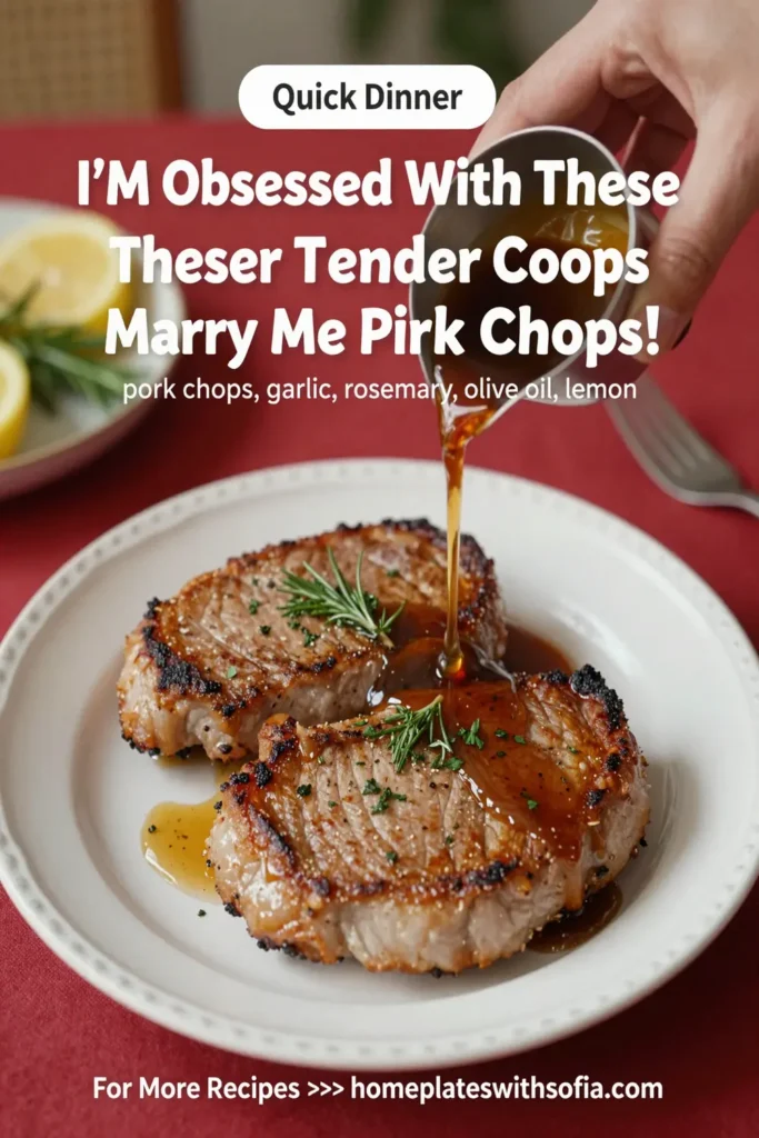 I'M Obsessed With These Tender Marry Me Pork Chops!
