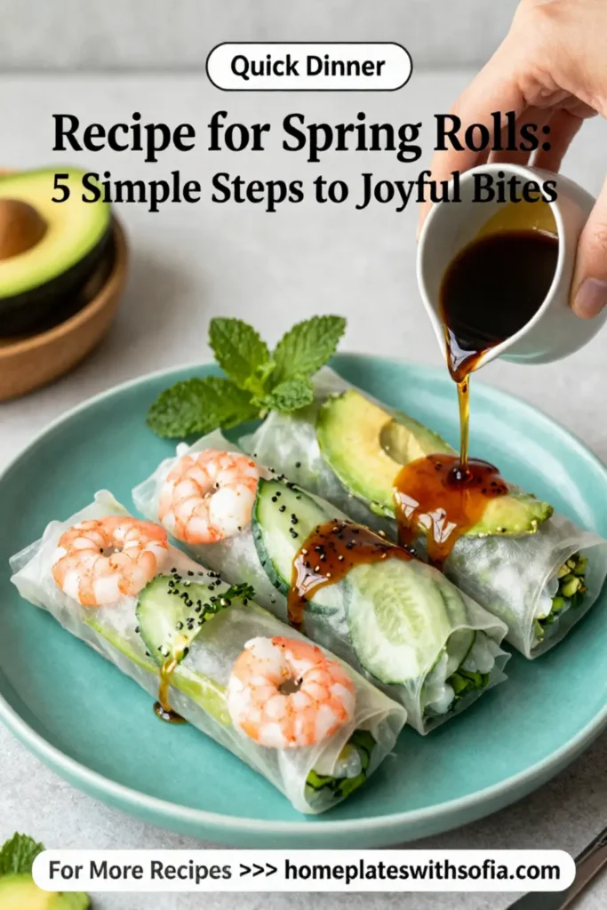 Recipe for Spring Rolls: 5 Simple Steps to Joyful Bites
