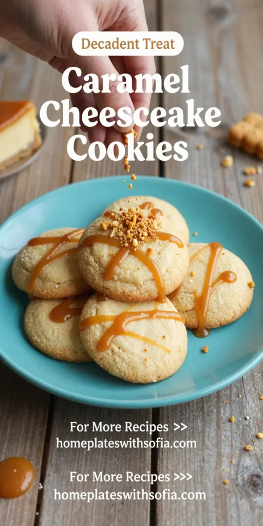 Caramel Cheesecake Cookies
