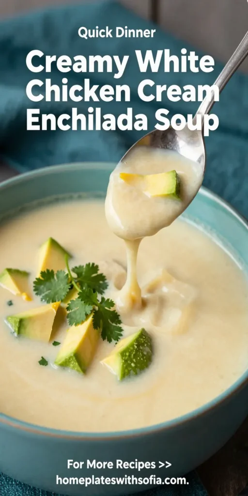 Creamy White Chicken Enchilada Soup