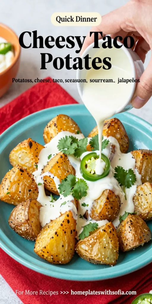 Cheesy Taco Potatoes