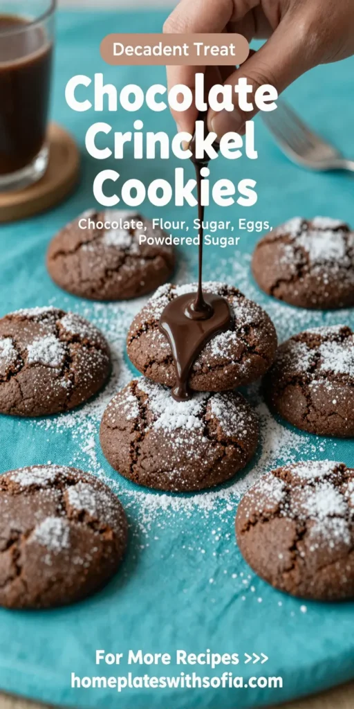 Chocolate Crinkle Cookies Recipe