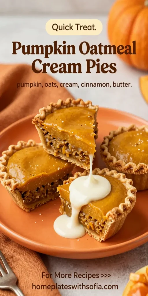 Pumpkin Oatmeal Cream Pies