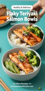 Flaky Teriyaki Salmon Bowls