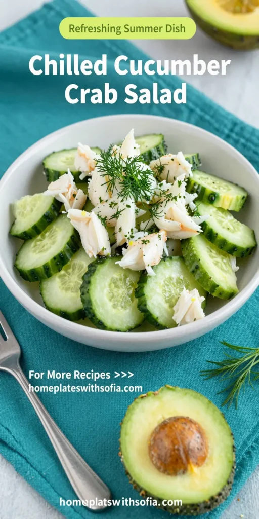 Chilled Cucumber Crab Salad