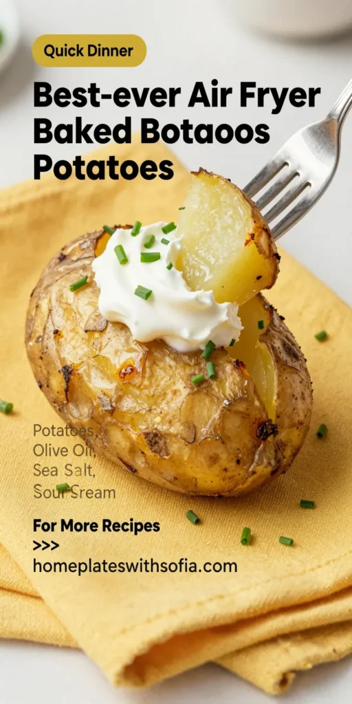 Best-ever air fryer baked potatoes