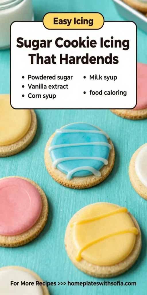 Sugar Cookie Icing That Hardens