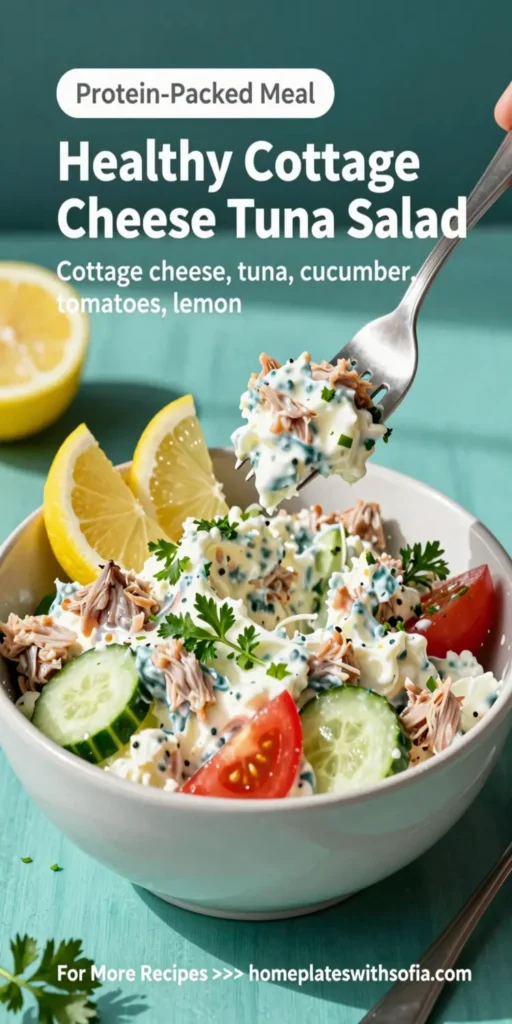 Healthy Cottage Cheese Tuna Salad