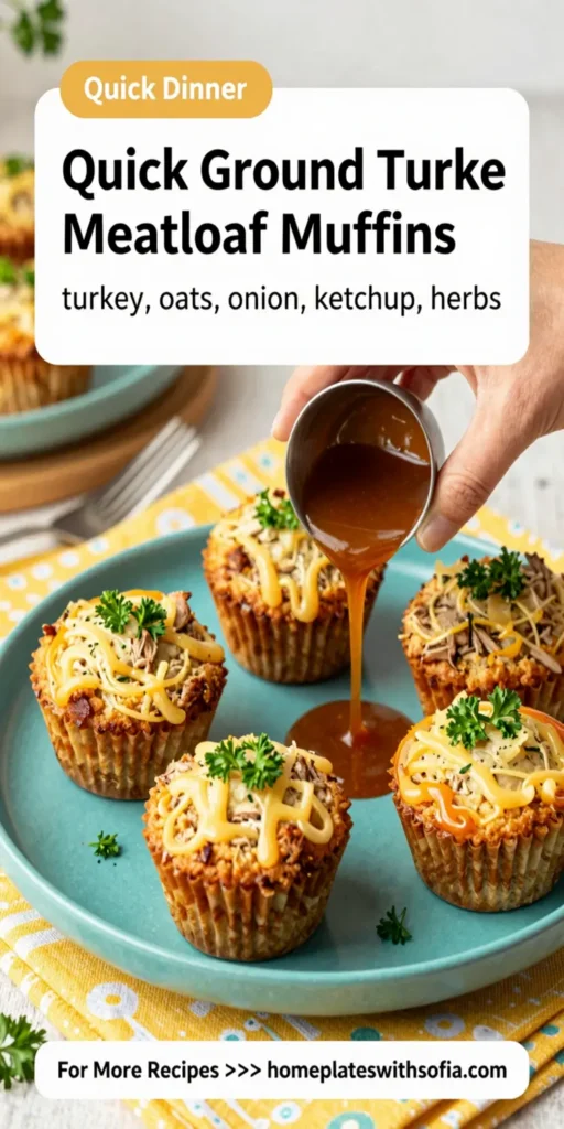 Quick Ground Turkey Meatloaf Muffins