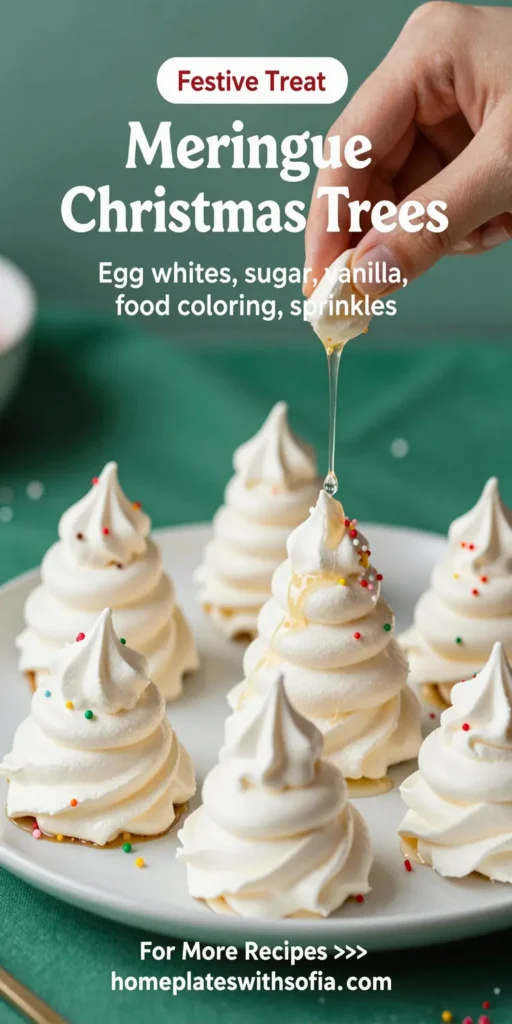 Meringue Christmas Trees