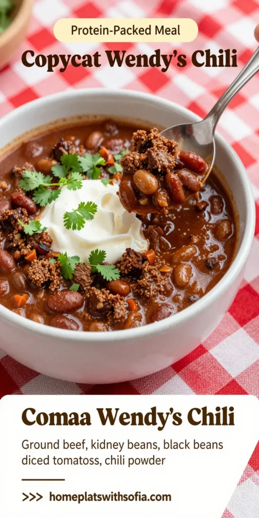 Copycat Wendy's Chili