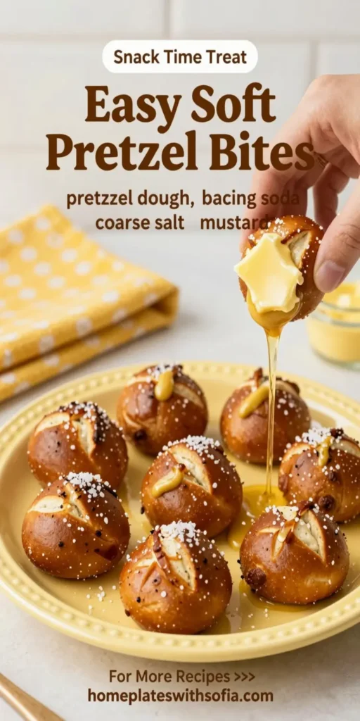 Easy Soft Pretzel Bites