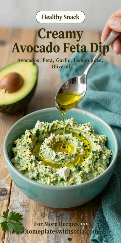 Creamy Avocado Feta Dip