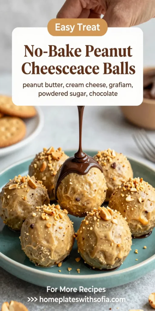 No-Bake Peanut Butter Cheesecake Balls Recipe
