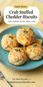 Crab Stuffed Cheddar Biscuits