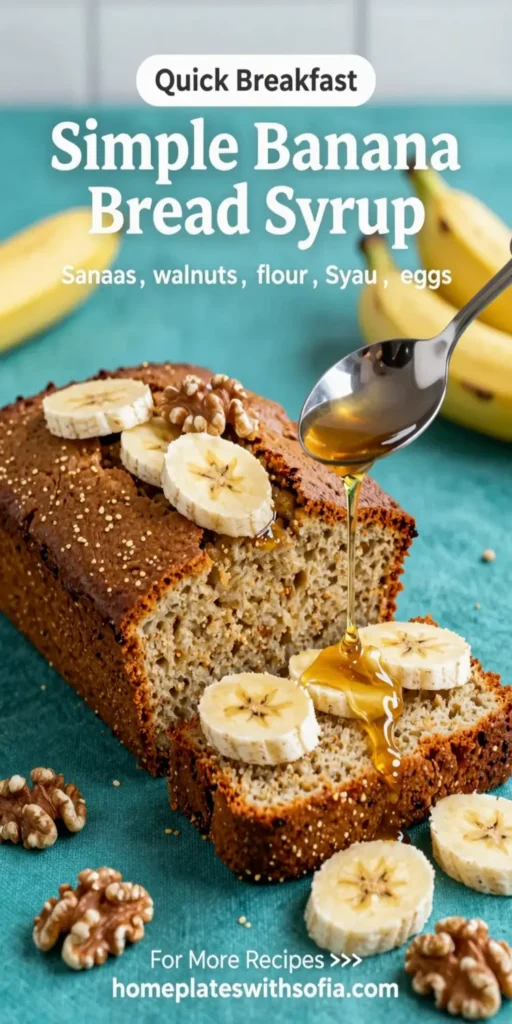 Simple Banana Bread Syrup