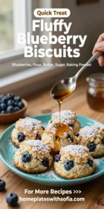 Fluffy Blueberry Biscuits