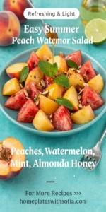 Easy Summer Peach Watermelon Salad