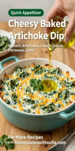 Cheesy Baked Spinach Artichoke Dip