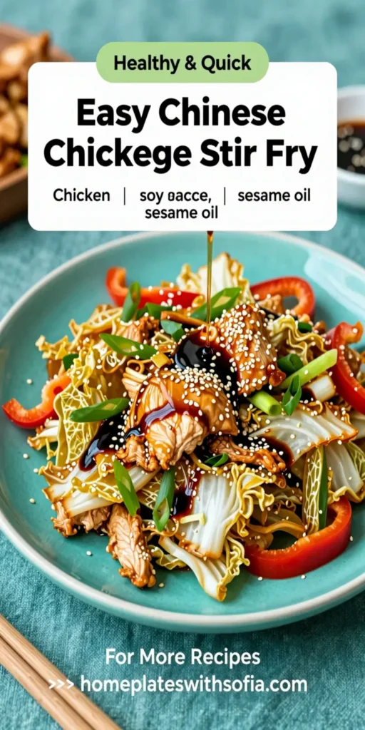 Easy Chinese Chicken Cabbage Stir Fry