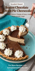 Boston Chocolate Cream Pie Cheesecake
