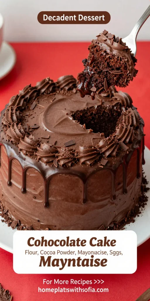 Chocolate Cake with Mayonnaise