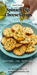 Spinach Dip Cheese Crisps